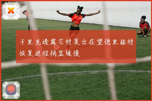 卡里克透露芒特复出在望德里赫特恢复进程稍显缓慢